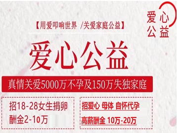 坊子捐卵助孕生子 爱心志愿者招募